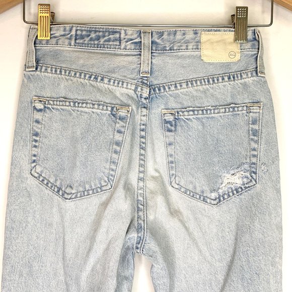 AG ADRIANO‎ GOLDSCHMIED The Phoebe Distressed High Waist Denim Sz 24 - Picture 8 of 13